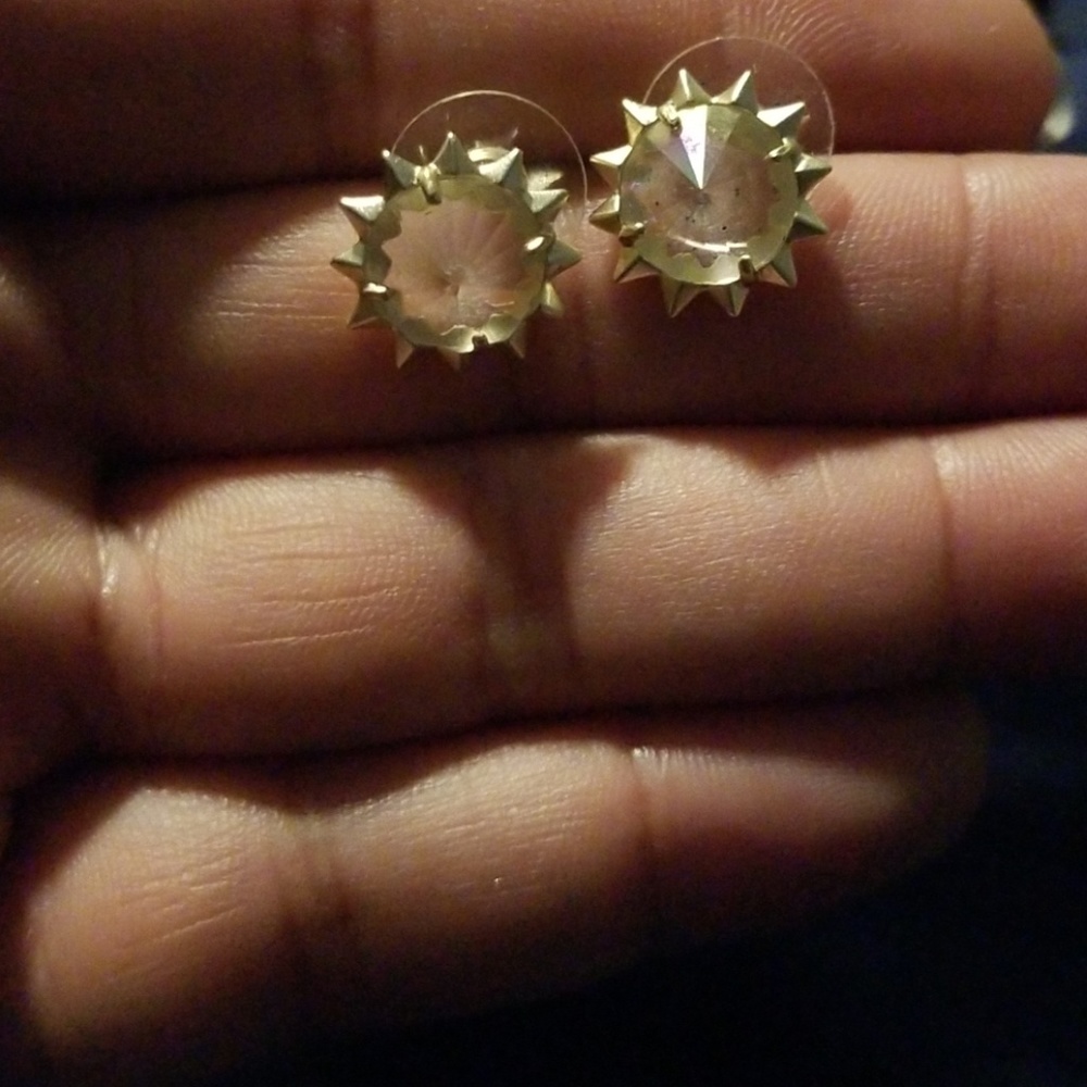 Kendra Scott earrings clear idriscent